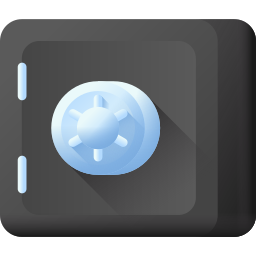 3d safebox icon