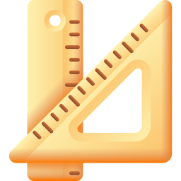 3d ruler icon