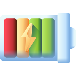 3d battery icon