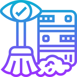 Data cleaning icon