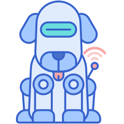 perro robot icono