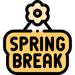 spring break, frühjahrsurlaub, frühjahrsferien icon