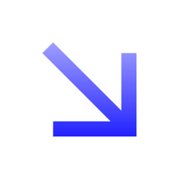 Down right arrow icon