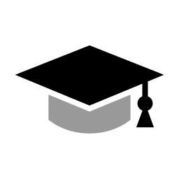 gorra academica icono
