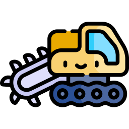 Track trencher icon