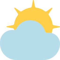 wolken-zon icoon