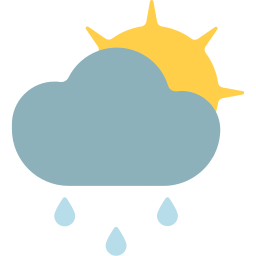 Cloud-sun-rain icon