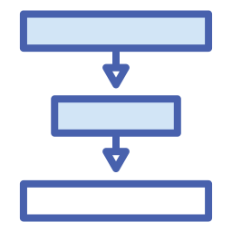 diagramma di flusso icona