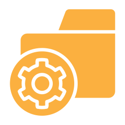 Folder gear icon