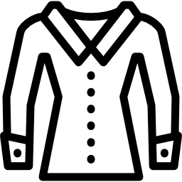 camisa de manga larga para mujer icono