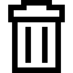 contenedor de polvo icono