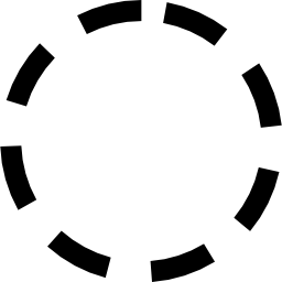 círculo tracejado Ícone