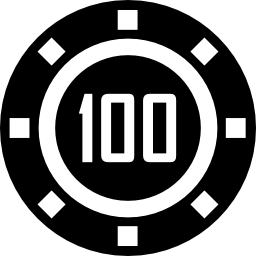 token de casino icono