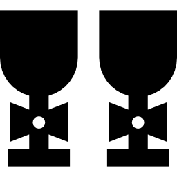 Свадебные чашки иконка