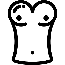 torso feminino Ícone