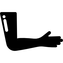 braccio umano icona