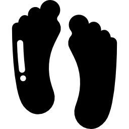pieds humains Icône
