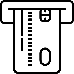 ricevitore di carte di credito icona