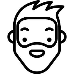 Hipster Smiling icon