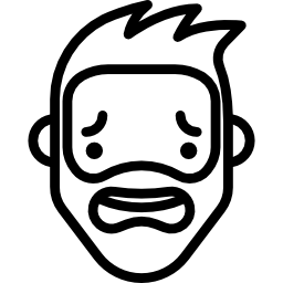 verängstigter hipster icon