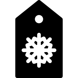 etiqueta de navidad icono