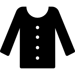 Блуза с пуговицами иконка