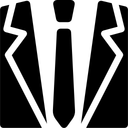 traje de negocios icono