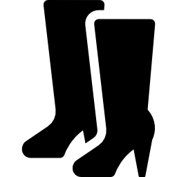 botas de tacón alto icono