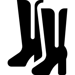 Сапоги на высоком каблуке иконка