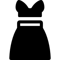 sukienka z paskiem ikona