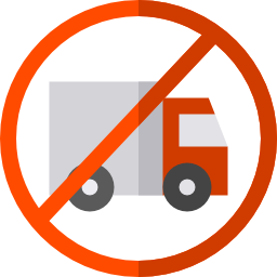 No trucks icon