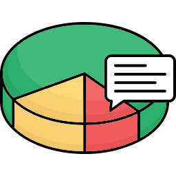 gráfico circular icono
