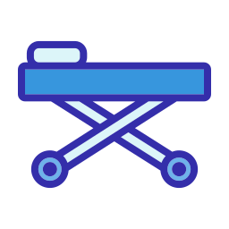 Medical bed icon