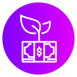 Money growth icon