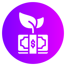 Money growth icon