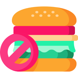 No fast food icon