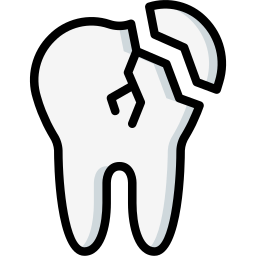 Broken tooth icon