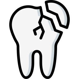 diente quebrado icono
