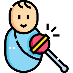 Baby sensory exercise icon