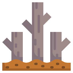 deforestación icono