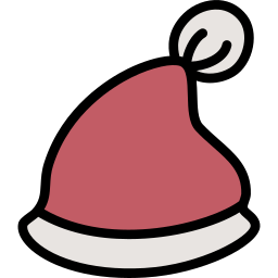 Рождественская шапка иконка