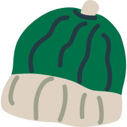 dzianinowa czapka ikona