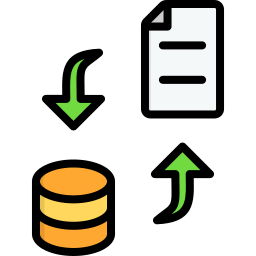 transformación de datos icono