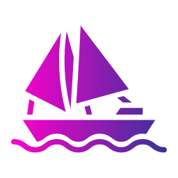 Sailing boat icon