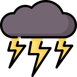 tormenta eléctrica icono