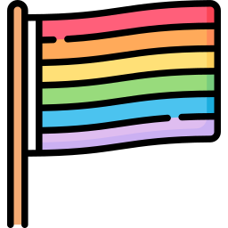 Rainbow flag icon