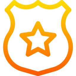 Police shield icon