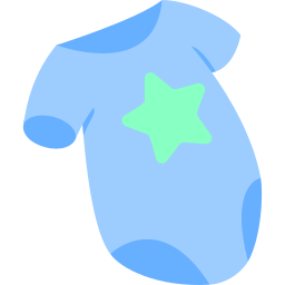 Baby clothes icon