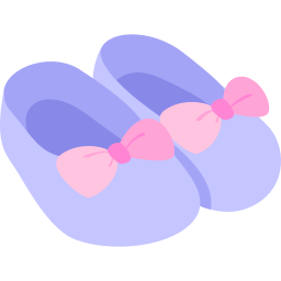 Baby shoes icon