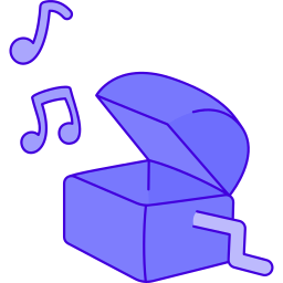 caja de música icono